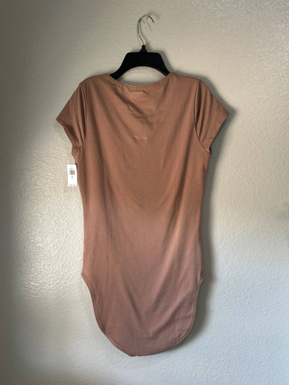Old Navy Brown Short Sleeve V Neck Casual Body Suit Sz M TALL Summer TC0208 - Picture 6 of 7